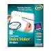 Avery Index Maker Clear Label Dividers, 8.5 x 11 Inch, 5 Tab, White Tab, 50 Sets (11556)