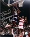 David Thompson Autographed/Hand Signed Nuggets 8x10 Photo with HOF 96 Inscription (NBA Shot Pose 5)