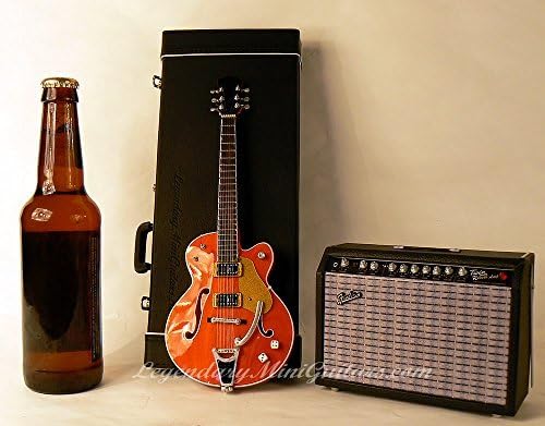 Mini Fender Twin-Reverb Amp &amp; Rockabilly Guitar with FREE Mini Guitar Case