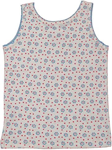 Living Green Organic Cotton Unisex Blue and Pink Dotted Baby Top 0 to 3 Months