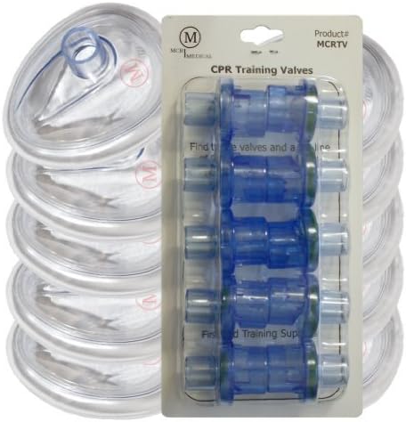 MCR Medical Supply MCRTM-I PVC Training CPR Pocket Resuscitator Face Masks and Valves, Infant (Pack of 10) by MCR Medical Supply