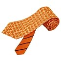 CLEMSON UNIVERSITY LOGO DIAMOND SILK TIE