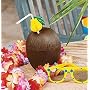Plastic Coconut Cups (1 ct)