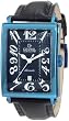 Gevril Men's 5006A Avenue of America Swiss Automatic Blue Leather PVD Watch by Gevril