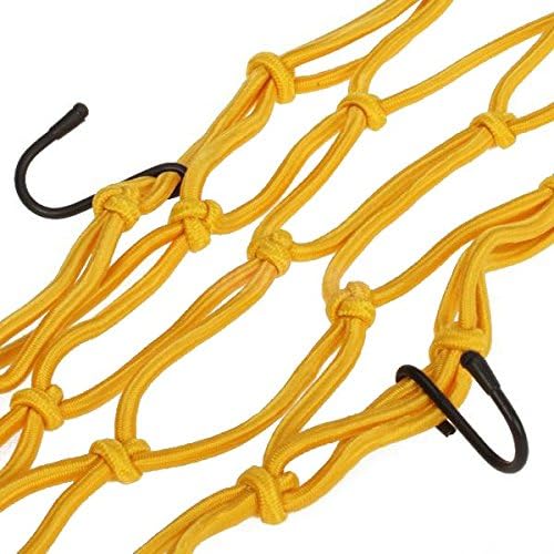 Yellow Motorcycle Part Cargo Net Tank Luggage Baggage Helmet Mesh Fit For Yamaha YZF R1 2002-2003