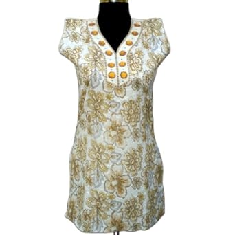 Embroidered Cotton Top With Embroidery Patch Work & Sequins