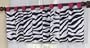 Funky Zebra Window Valance by JoJo Designs