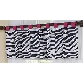 Funky Zebra Window Valance by JoJo Designs