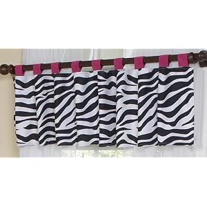 Funky Zebra Window Valance by JoJo Designs