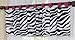 Sweet Jojo Designs 4-Piece Hot Pink, Black & White Funky Zebra Children's and Kids Bedding Girls Twin Set