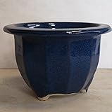 信楽焼植木鉢 生子十二角足付輪型 8号 ／アウトレット数量限定品