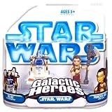 Star Wars Galactic Heroes Mini Figure 2Pack R2D2 with Serving Tray Princess Leia Jabbas Slave