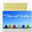 Chairs on Beach Holiday Cards