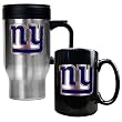 New York Giants 16oz Travel Mug & 15oz Ceramic Mug set - Primary logo NFL Football