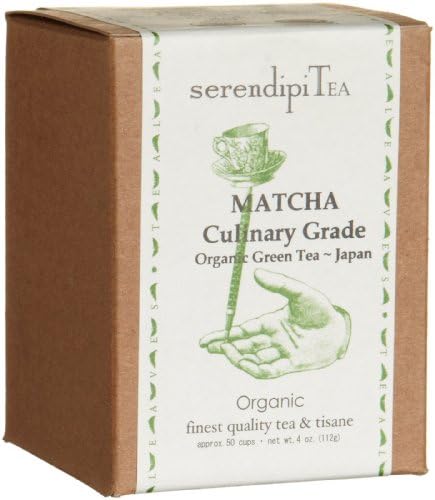 SerendipiTea Matcha Culinary Grade, Organic Green Tea, 4 oz Box