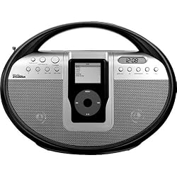 Sylvania SIP1005BBK Portable iPod Stereo with Radio