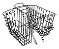 Wald 535 Rear Twin Bicycle Carrier Basket (18 x 7.5 x 12)