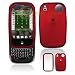 Palm PRE Cell Phone Rubber Feel Red Protective Case Faceplate Cover