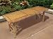 New Tiki Bamboo Bench Tropical Coffee Table Patio Bar Bench