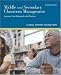 Middle and Secondary Classroom Management: Lessons from Research and Practice