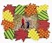 Patterned Fall Leaves Photo Magnet Craft Kit (1 dz)