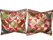 2 Hot Pink Tribal India Vintage Sari Toss Pillow Cushion Covers