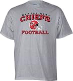 Kansas City Chiefs -Grey- Stacked Helmet T-Shirt
