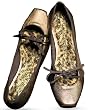Metallic ballet flat