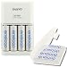 Sanyo Eneloop Schnellladeger�t MQR06 - Akku Ladeger�t mit LED-Anzeige inkl. 8er Pack Eneloop AA Akkus in Kraftmax Akkuboxen - Neueste Version