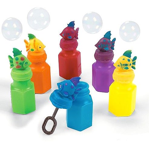 Tropical Fish Bubble Bottles (24 pc)