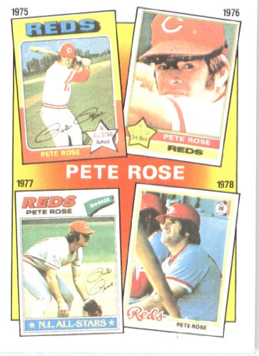 1986 Topps # 5 Pete Rose 1975-78 Cincinnati Reds Baseball Card