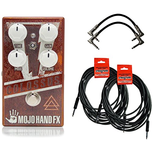 MOJO HAND FX Colossus Fuzz Guitar Effects Pedal w/ 4 Free Cables