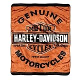 Harley-Davidson® Genuine Throw Blanket. Harley Orange. Measures 44