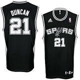 Tim Duncan Youth Jersey: adidas Black Replica #21 San Antonio Spurs Jersey