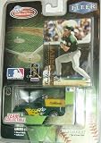 Oakland Athletics 1999 White Rose MLB Diecast 1:64 Scale Ford F-150 Truck with Ben Grieve Fleer Card Baseball Collectible