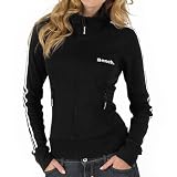 Bench Womens Final Lap Track Top Black/White
