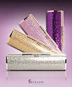 Night Beauty Shiny Sequins Metallic Multi Clutch Evening Bag with Free pre knotted ribbon in stripe gift box