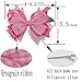 LCLHB 4.5 Inch Dot Polka Stacked Large Bow with Crocodile Hair Clips for Girls 12PCS