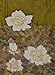 Hand-Painted Silk Scarf Monochrome Flowers