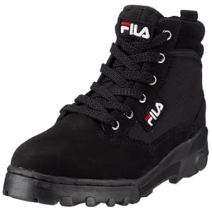 Fila Grunge Mid MB00315U, Unisex - Erwachsene, Stiefel, Schwarz (black/fila red/black 970), EU 41 (US 8)