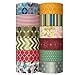 allydrew Washi Tapes Decorative Masking Tapes, Set of 12, ADSET17