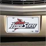 Iowa State Cyclones White Metal License Plate