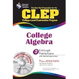 CLEP College Algebra with CD (REA) - The Best Test Prep for the CLEP Exam (Test Preps) (Paperback) newly tagged "math"