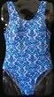 Girls 1 PC U-Back Purple/Aqua Paisley