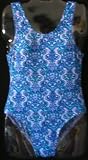 Girls 1 PC U-Back Purple/Aqua Paisley