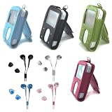 Creative Vision M Zen Video 30GB Premium Leather Cases bundled Premium 3.5mm Silcone Univesal EarBuds