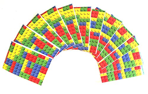 Building Blocks Mini Notebooks By MinifigFansTM - 12 Piece Bulk Party Pack