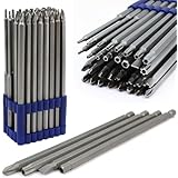 XtremepowerUS 32pc Extra Long Security Bit Set Tamper Proof Torx Star Tri Wing Pozi w Holder