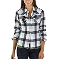 Mossimo Supply Co. Juniors Boyfriend Flannel Top - Blue Check