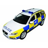 1:18 Scale Friction-Powered Volvo V70 British Police Plastic Model Car'